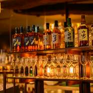 ウィスキー他、豊富に取り揃えています。
