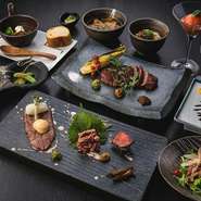 ぐるりこだわりの神戸ビーフ料理を存分に堪能できる贅沢なコース