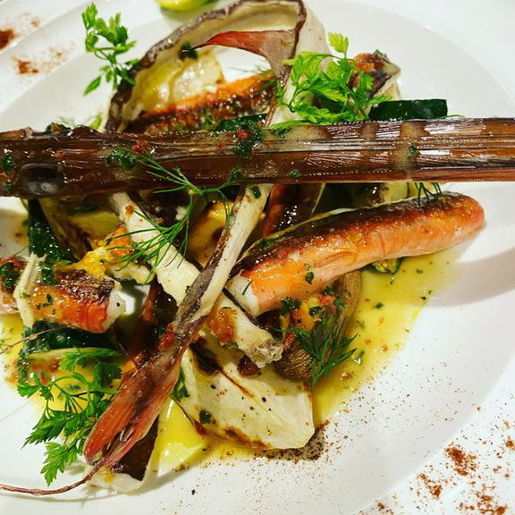 メインから魚料理から