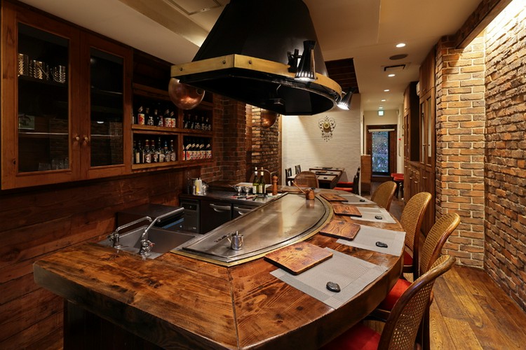 お好み焼き 鉄板 カウンター 3枚 鉄板焼 テーブル 焼肉