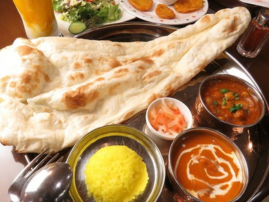 ナン食べ放題がディナーに