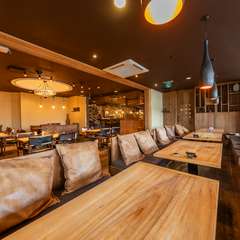 開放感と非日常感を味わえる、くつろぎの空間