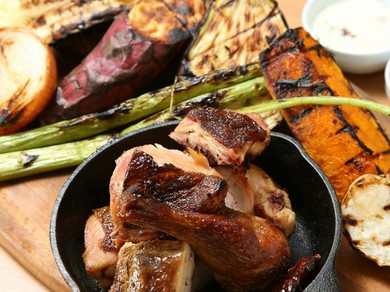 ローストチキンと野菜のグリルコンボ 300g