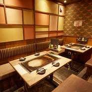 お洒落で落ち着きのある居心地の良い店内