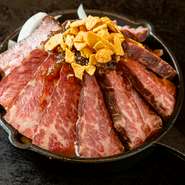 アメリカビーフの頂点「黒粋」
濃厚な味わいをステーキで！