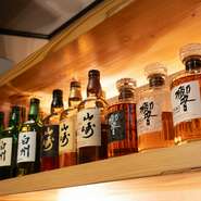 グラスでお好みの飲み方で楽しむのに加え、ボトルでも提供しています。