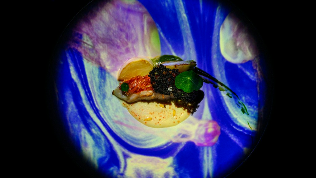 生命の起源・海で生まれた命　Water／水『金目鯛の鱗焼き』