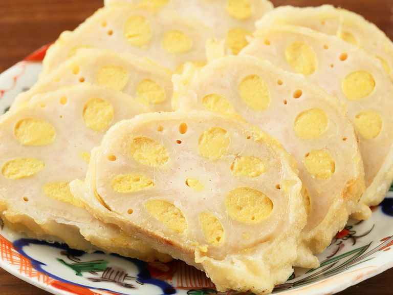 産地直送の蓮根を使用。熊本県の郷土料理『手作り 辛子蓮根』