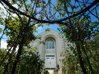 訪れる人が非日常を味わえる、広々としたフラワーガーデン