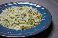 ベースとトッピングを2種類選んで頂き好みのリゾットをお作りします。

例、北海道カマンベールチーズリゾット、岩のりと帆立のリゾット