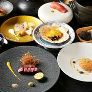 日本の旬食材と世界の逸品素材を揃え、五感に響く美味を創造