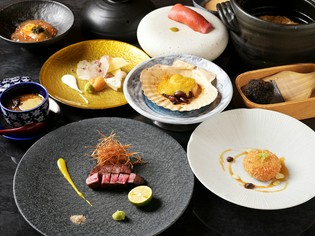 季節の鮮魚と山里の幸、極上の黒毛和牛、世界の逸品食材が集う