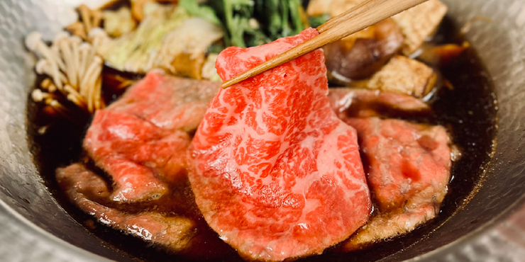 Private room guaranteed, Sukiyaki course "Hinoki"