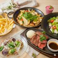 しっかりおなかが一杯になる季節のコース料理と世界＆国内のクラフトビールが30種以上!!