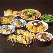 宴会スタンダードコース　飲み放題付き　4000円(税込)　【宴会・飲み会・】