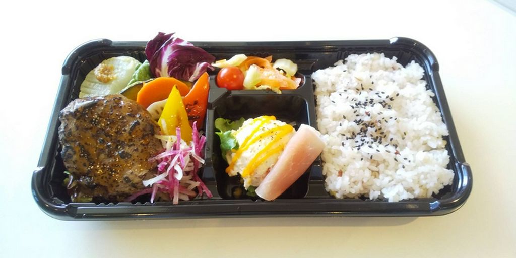 「テイクアウト」ハンバーグ弁当