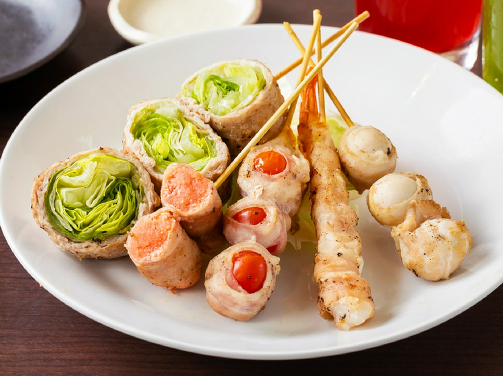 ヘルシーかつワイワイ楽しめる野菜肉巻きは女子会にも大人気