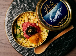 宮崎牛A5カイノミとペルーラキャビアの『ミニ丼』