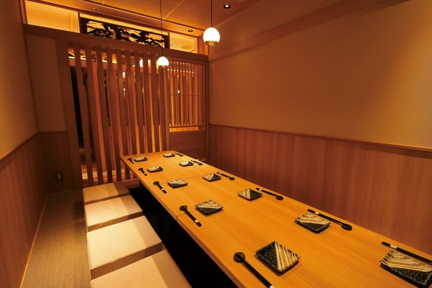 完全個室や半個室など、さまざまなタイプの個室を完備