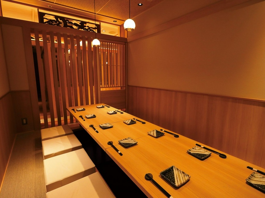 完全個室や半個室など、さまざまなタイプの個室を完備