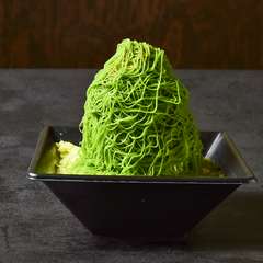 なめらかさとふわふわ感が絶妙に調和する『モンブランソフト　大和煎茶ミルクかき氷（大和抹茶）』