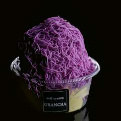 ソフトクリームモンブラン（むらさき芋）