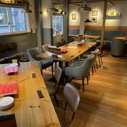 【各種ご宴会、歓送迎会や送別会に！】
落ち着いた雰囲気の２Fをフロア貸切でご利用いただけます◎
お気軽にご相談ください！
※コース内容、ご予算をお電話にてご相談させていただきます

