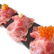 いくら・うに・西洋わさびの3種を食べ比べください