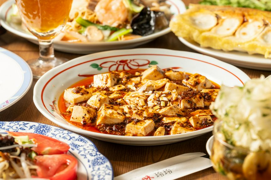 麻婆豆腐・白