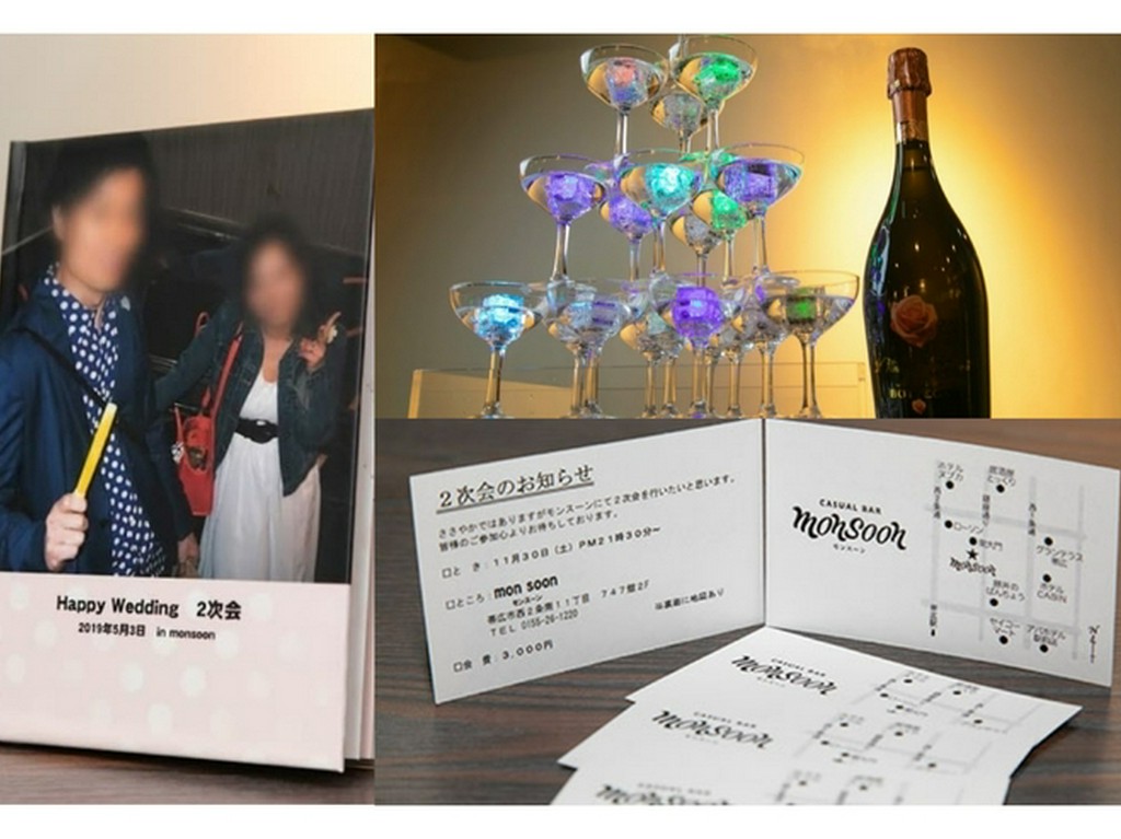結婚式二次会プラン　20名様より承ります