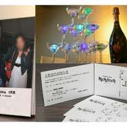 招待状や結婚記念アルバム、シャンパンタワー等のサービスで、新郎新婦様の門出を盛大にお祝い致します。