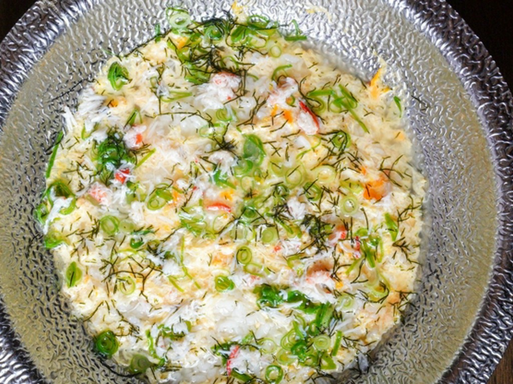 料理の〆に優しいかにの味わいをご堪能。