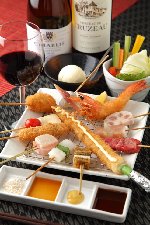 時令生牛肉片、6串炸串、2串特製炸串「美味炸串套餐」{3道菜品+8串炸串}（僅限食物）
