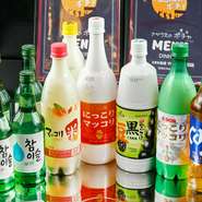 「韓国のお酒が好き」という方は、飲み放題が断然お得！単品メニューに飲み放題がつけられます。ちょっと辛めの韓国料理は、お酒との相性が抜群。お酒がどんどん進みます。 