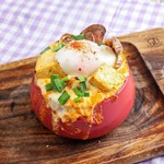 甘辛い韓国タレにアサリや豚の旨みが加わって、スンドゥブをボルケーノ風に仕上げました♪