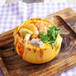 シンガポールの人気料理がチーズボルケーノで登場♪ココナッツとスパイスが効いています☆