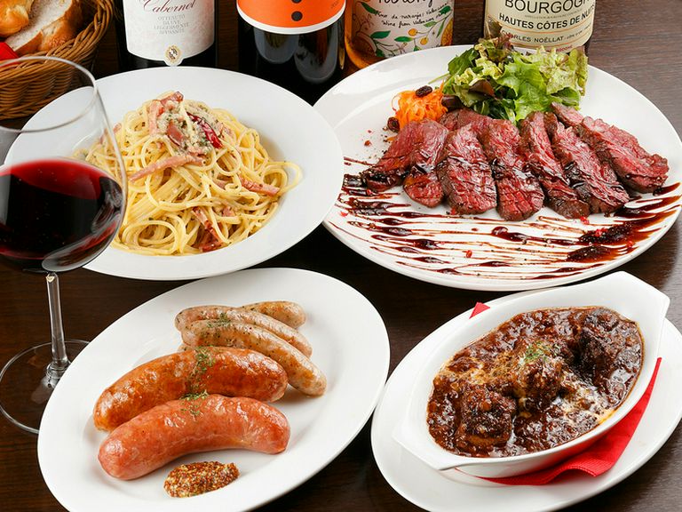 厳選した食材を使用した料理と、こだわりワインのハーモニー