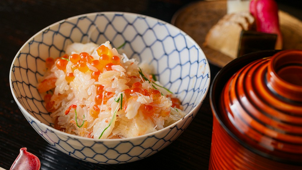 季節ごとの贅沢、紅ズワイ蟹とのどぐろ、松葉蟹