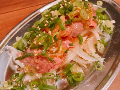 鶏レバーの葱まみれ