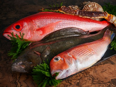 市場直送。鉄板焼を彩る『海鮮』