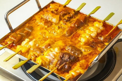 名物『牛ホルモン串煮込み鍋』