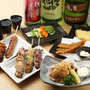 お酒のお供にぴったりのおつまみ。あっさり系から、揚げ物までバラエティに富んだラインナップとなっています。