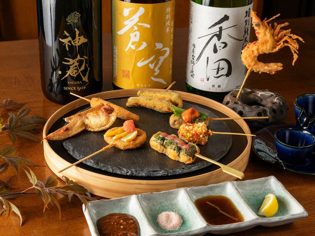 変わり種から定番まで。こだわりの食材を使用した串揚げ『お好み揚げ各種』