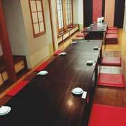[3階]掘りごたつ個室 40名様×1席(禁煙)(10名様用/12名/16名様用の掘りごたつ個室はつなげて40名様迄OK)