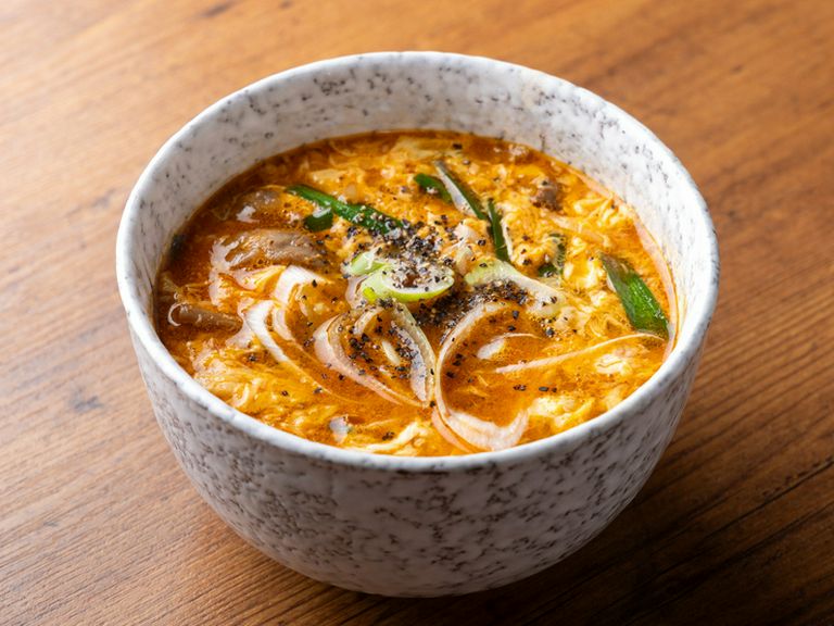自家製　牛テールスープ（辛味噌付）