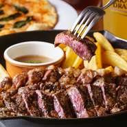 リブサーロイン450gのボリューム満点のリブロースステーキ