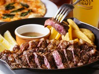 1ポンドリブロースステーキ　フライドポテト添え