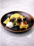 桜の香り豊かなさば燻製と、朝倉産の輝黄卵を使った風味豊かなだしまき玉子を贅沢に楽しめる御膳です。