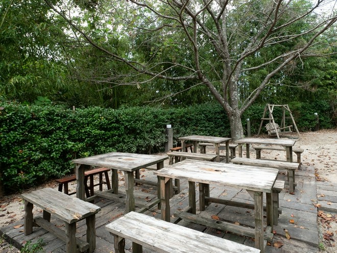 テラス席がある