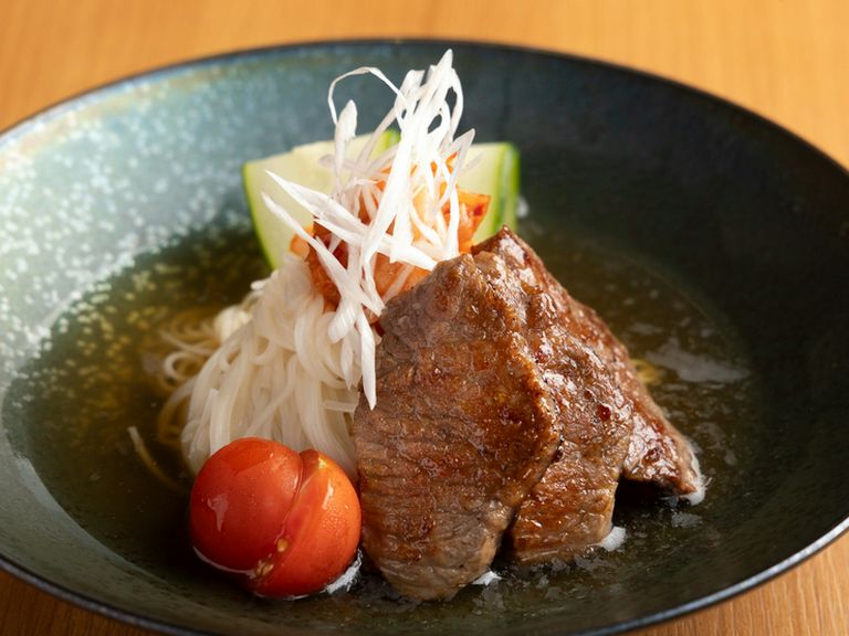 島原手延べそうめんのぴゅあ冷麺風